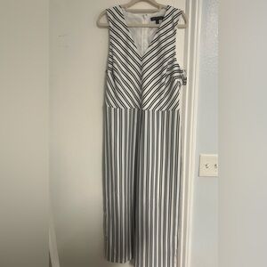 Banana republic Striped Black and White Jumpsuit